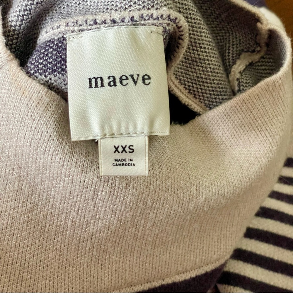 Anthropologie The Carys Mock-Neck Sweater by Maeve XXS Oversized - Picture 4 of 7